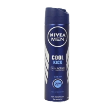 NIVEA FOR MEN DEODORANTE SPRAY 72H COOL KICK 150 ML