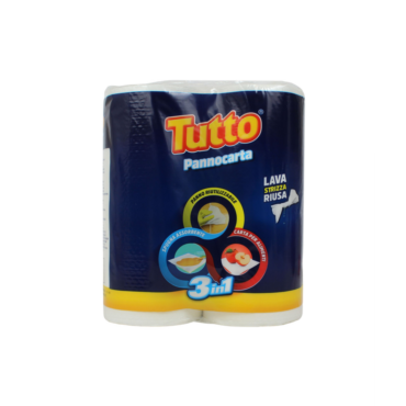 TUTTO CARTA CUCINA ASCIUGATUTTO PANNOCARTA 2 ROTOLI 3IN1