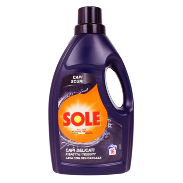 SOLE DETERSIVO BUCATO A MANO E LAVATRICE LIQUIDO LANA E CAPI DELICATI SCURI 16 LAVAGGI 1 LITRO