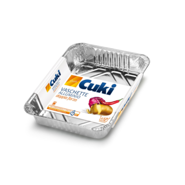 CUKI VASCHETTE ALLUMINIO DOPPIA FORZA R75 - 4 PORZIONI 4PZ