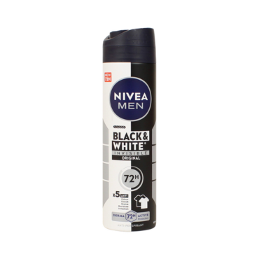 NIVEA FOR MEN DEODORANTE SPRAY INVISIBLE 48H BLACK&WHITE 150 ML