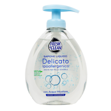 FRESH & CLEAN SAPONE LIQUIDO MANI E VISO AZIONE IGIENIZZANTE PELLE SENSIBILE DISPENSER 300 ML
