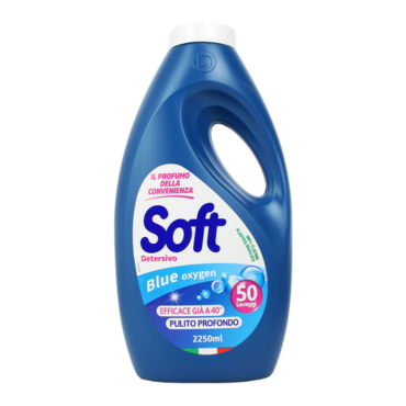 SOFT DETERSIVO BUCATO LAVATRICE BLUE OXYGEN 50 LAVAGGI 2250 ML