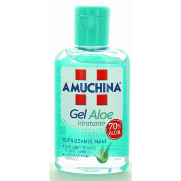 AMUCHINA GEL ALOE IDRATANTE DISINFETTANTE MANI 80 ML.