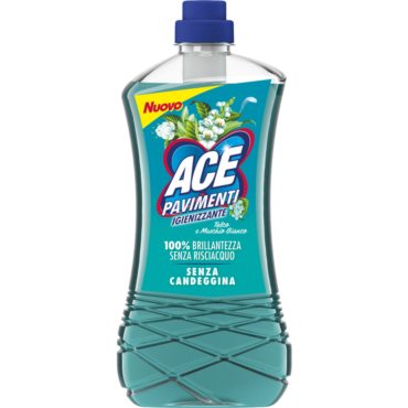 ACE PAVIMENTI IGIENIZZANTE SENZA CANDEGGINA SENZA RISCIACQUO TALCO E MUSCHIO BIANCO 1000 ML