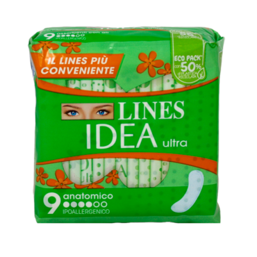 LINES IDEA ULTRA GIORNO ANATOMICO 9 PZ ASSORBENTI