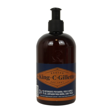 KING C GILLETTE DETERGENTE BARBA E VISO 350 ML