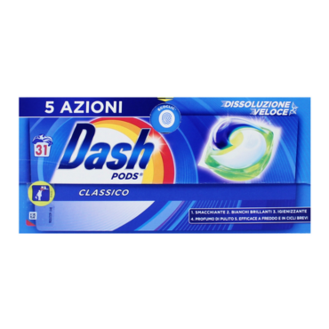 DASH PODS CLASSICO DETERSIVO LAVATRICE 31 PODS ECODOSI 604.5GR