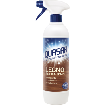 QUASAR LEGNO C/CERA D'API TRIGGER 580 ML