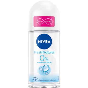 NIVEA DEODORANTE ROLL-ON NATURAL FRESH 48H 50 ML