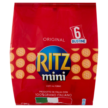RITZ ORIGINAL MINI CRACKERS MULTIPACK 6 BUSTINE - 240G