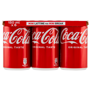COCA-COLA ORIGINAL TASTE LATTINA 6 X 150 ML