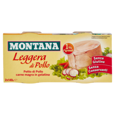 MONTANA LEGGERA DI POLLO 2 X 140 G