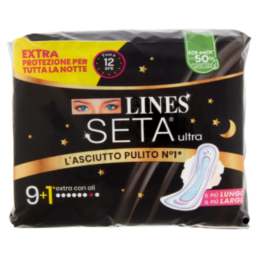 LINES SETA ULTRA EXTRA CON ALI 9+1 PZ