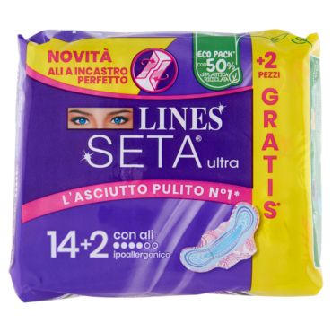 LINES SETA ULTRA CON ALI 14+2 PZ