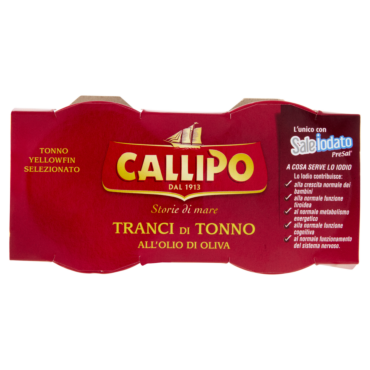 CALLIPO TRANCI DI TONNO ALL'OLIO DI OLIVA 2 X 70 G