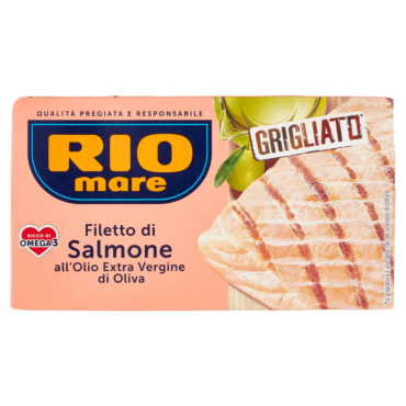 RIO MARE FILETTO DI SALMONE ALL'OLIO EXTRA VERGINE DI OLIVA GRIGLIATO* 125 G