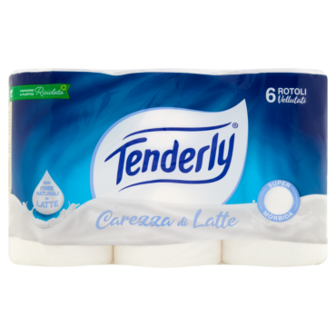 TENDERLY CAREZZA DI LATTE ROTOLI VELLUTATI 6 PZ