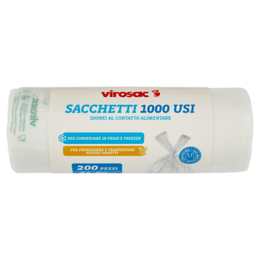 VIROSAC SACCHETTI 1000 USI 34X60 CM 5 LITRI 200 PZ