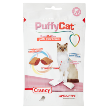 GIUNTINI CRANCY PUFFYCAT GATTI STERILIZZATI 60 G