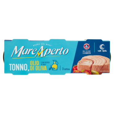 MARE APERTO TONNO, OLIO DI OLIVA E UN PIZZICO DI SALE 3 X 70 G