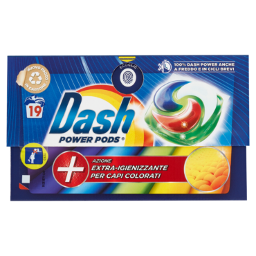 DASH PODS POWER EXTRA IGIENIZZANTE PER CAPI COLORATI NEW 19PZ