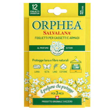 ORPHEA SALVALANA FOGLIETTI PER CASSETTI E ARMADI AL PROFUMO DI FIORI 12 PZ