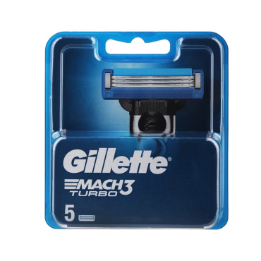 GILLETTE MACH3 TURBO 5 LAME DI RICAMBIO PER RASOIO UOMO