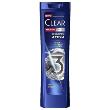 CLEAR 3IN1 SHAMPOO 225ML - PUREZZA ATTIVA