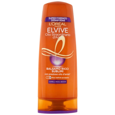 L'ORÉAL PARIS BALSAMO ELVIVE OLIO STRAORDINARIO RICCI SUBLIMI, PER CAPELLI RICCI E SECCHI 250ML