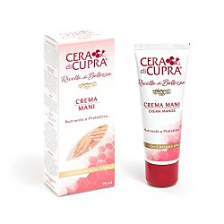 CERA DI CUPRA CREMA MANI NUTRIENTE PROTETTIVA CON CERA D'API GLICERINA E ALLANTOINA 75ML
