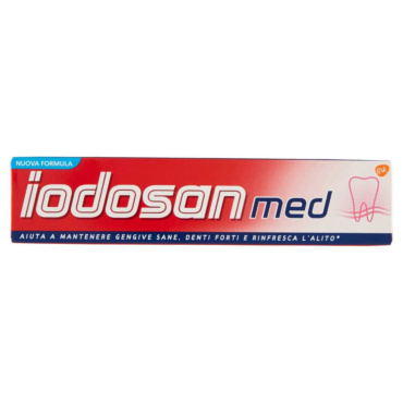 IODOSAN MED DENTIFRICIO CON FLUORO DENTI FORTI GENGIVE SANE ALITO FRESCO 100 ML