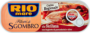 RIO MARE - FILETTI DI SGOMBRO ALLA SICILIANA CON SUGHETTO 120GR