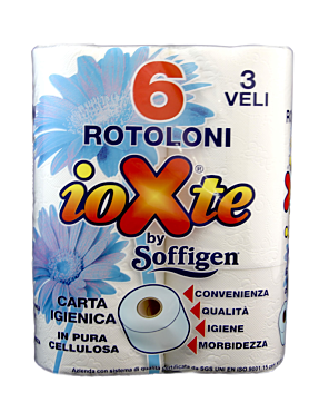 CARTA IGIENICA 6 ROTOLI 3VELI IOXTE PURA CELL.