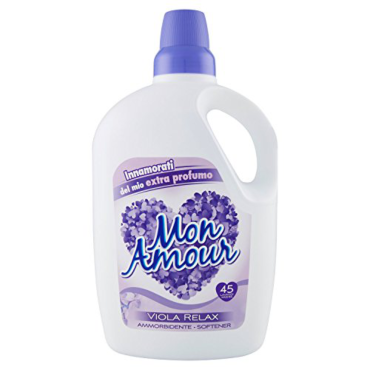 LAVATRICE AMMORBIDENTE LIQUIDO 3 LITRI FELCE AZZURRA MON AMUR VIOLA RELAX