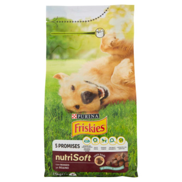 FRISKIES DOG CROCCHETTE NUTRISOFT MANZO NEW 1500GR