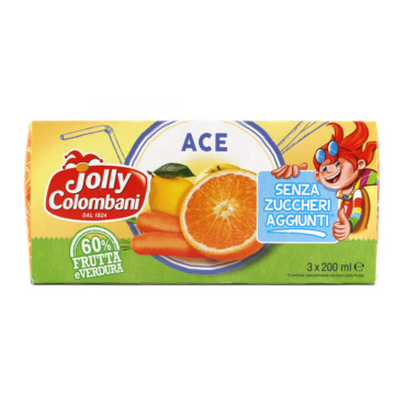 JOLLY COLOMBANI ACE SENZA ZUCCHERI AGGIUNTI* 3 X 200 ML