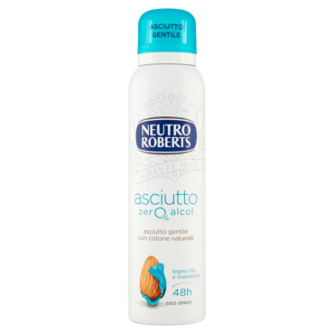 NEUTRO ROBERTS DEODORANTE SPRAY IRIS E MANDORLA CON ALLUME DI ROCCA 150ML