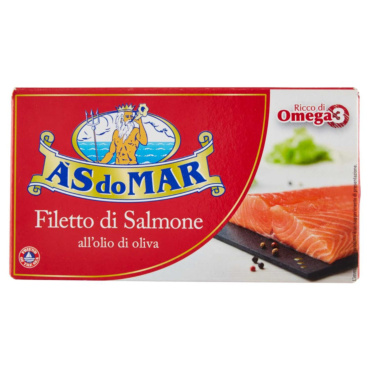 ASDOMAR - FILETTO DI SALMONE ALL'OLIO DI OLIVA - 150 G