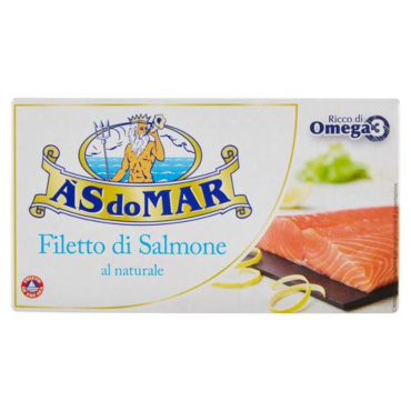 AS DO MAR, ASDOMAR - FILETTO DI SALMONE AL NATURALE - 150G