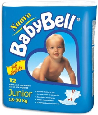 BABYBELL JUNIOR 12 PANNOLINI