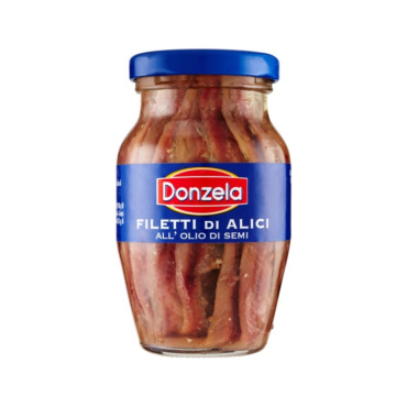 FILETTI DI ALICI DONZELA G 80 VASETTO OLIO DI SEMI