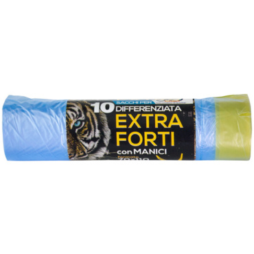 CONF 10 SACCHI PATT 90LT AZZURRO 70X110