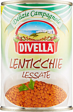 DIVELLA - LENTICCHIE LESSATE - 400GR