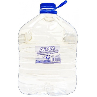ACQUA DISTILLATA SOLBAT 5 L PET TANICA DEPURATA E DEMINERALIZZATA