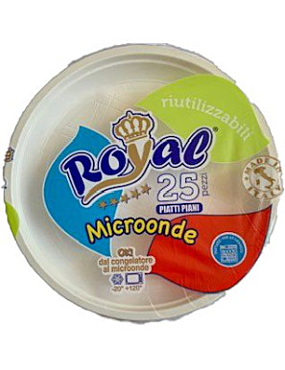 ROYAL RIUTILIZZABILE PIATTO PIANO X25PZ.