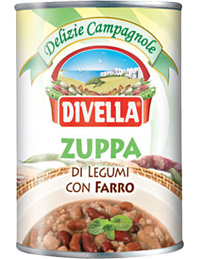 DIVELLA - ZUPPA LESSATA DI LEGUMI CON FARRO 400GR