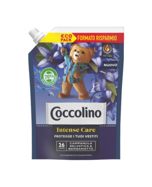 COCCOLINO AMMORBIDENTE CONCENTRATO POUCH CAMPANULA SELVATICA E BERGAMOTTO 26 LAVAGGI 600 ML