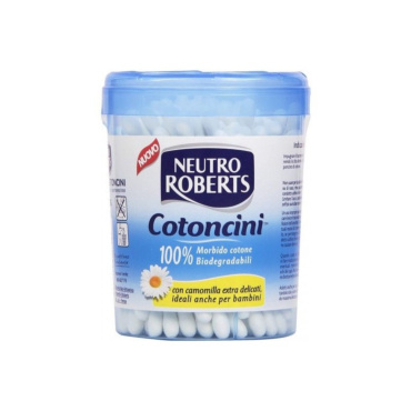 COTTON FIOC NEUTRO ROBERTS 100 PZ 100% BIODEGRADABILI BIOCOMPOSTABILI