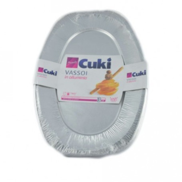 CUKI VASSOIO ALLUMINIO 6 PORZIONI 3PZ